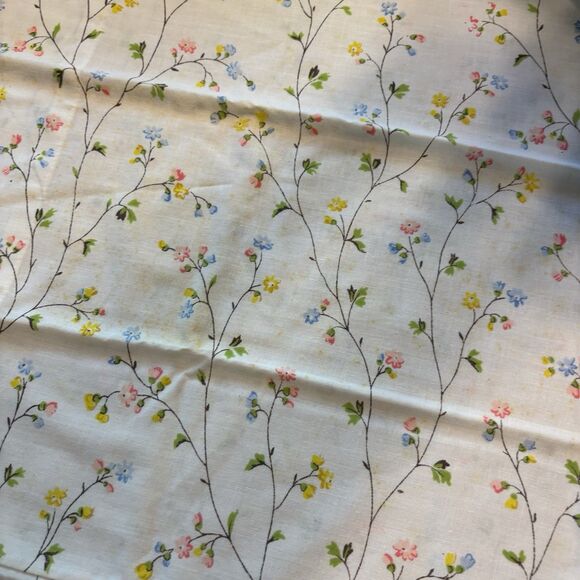 VTG Sweet Flower Power JC Penny Percale 2 Double Muslin Sheet Sets Pastel Floral - Picture 6 of 9